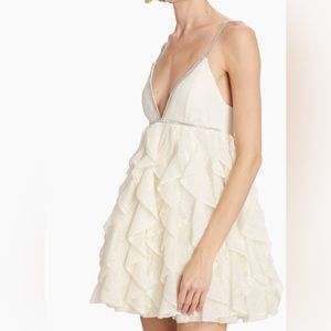 Alice+Olivia Wilmarie Lace - Crystal Minidress